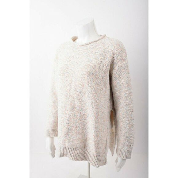 Lou & Grey Womans Sweater Size M Multicolor Pullover Rolled Neck Rainbow - Picture 2 of 6